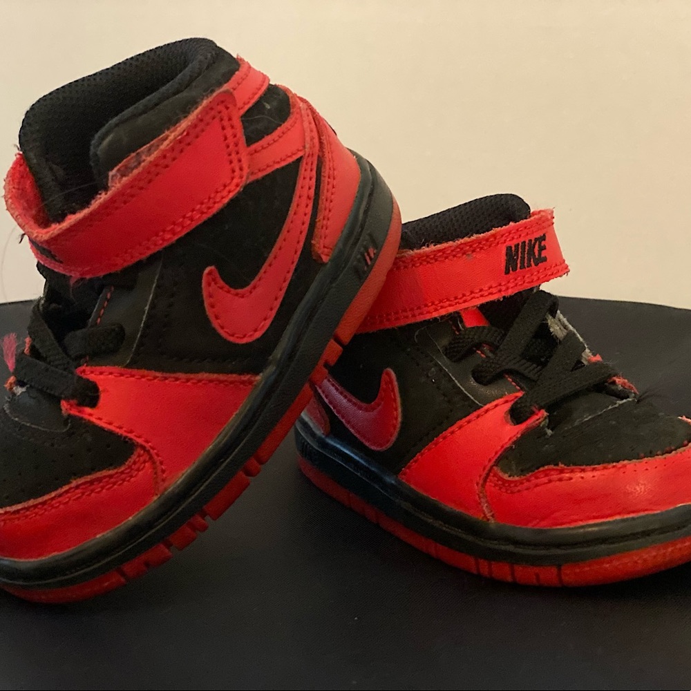 Nike Prestige IV High TD Red Black Toddler size 5c